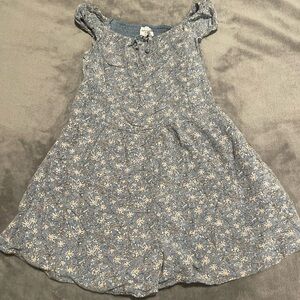 Chic Blue Floral Dress